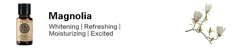 Magnolia Oil AKARZ Natural Oiliness Cosmetics Candle Soap Scents Making DIY Odorant Raw Material Magnolia Fragrance Flavor Oil