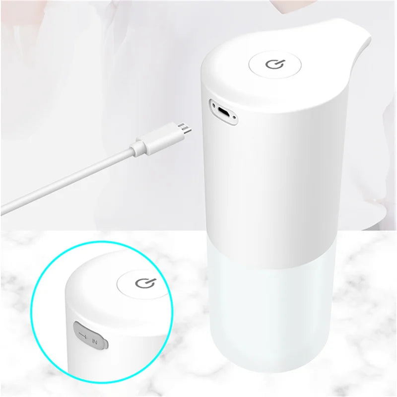 Touchless Automatic Soap Dispenser Foam USB Charging Smart Infrared Sensor Liquid Soap Dispenser Hand Sanitizer Kitchen Bathroom