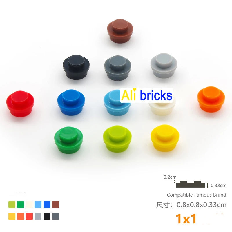 120pcs/lot DIY Blocks Building Bricks Lamp Bead Educational Assemblage Construction Toys for Children Size Compatible With 4073