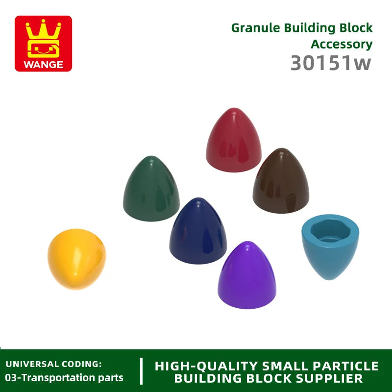 Wange 50G/312Pcs 30151W Large Missile Building head Blocks Moc Accessories Compatible with Brick Toys Children Gift Box