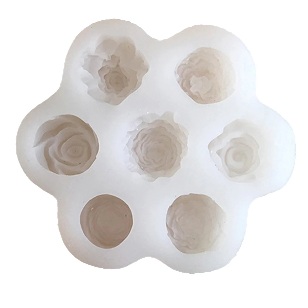 7 Kinds Of Flower Combination Candle Silicone Mold Diy Cement Plaster Aromatherapy Soap Mould Cake Chocolate Home Decorations