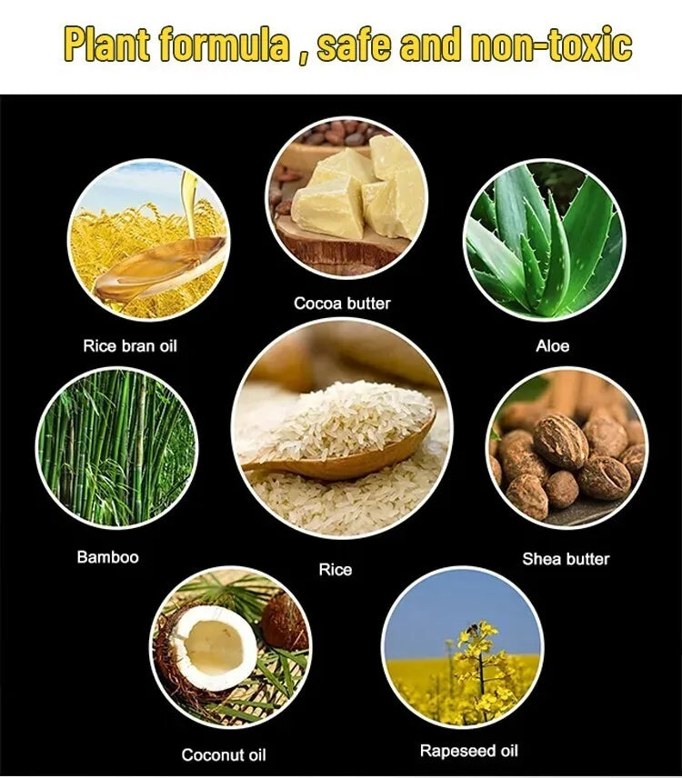 Rice Hair Care Soap Essence Nourishing Hair Smoothing Split End Repair Shampoo Soap for Men Women