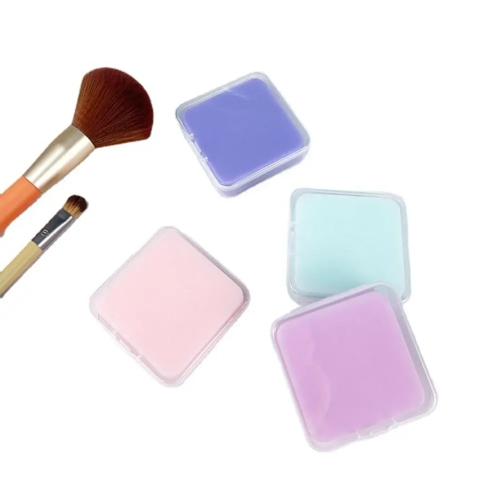 50g Makeup Brush Cleaner Soap Solid Soap Powder Puff Brush Cleaning Tool Brushes Cleaning Solution with Storage Box