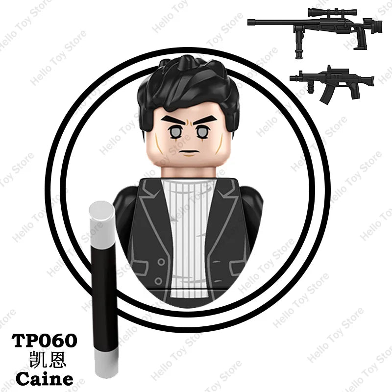2024 John Wick Mini Action Figures Classic Thriller Movie John Wick Building Blocks Winston Judges Dolls Model Kid Birthday Gift