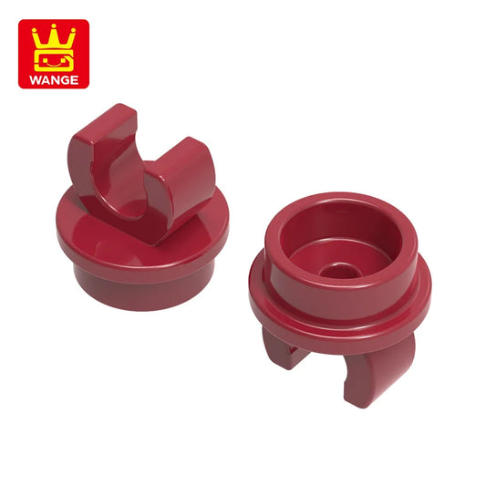 WANGE 15712W 50g/390PCS Round 1x1 with Fork Building Blocks Moc Compatible With Assembles Bricks Children Toys Gift Box