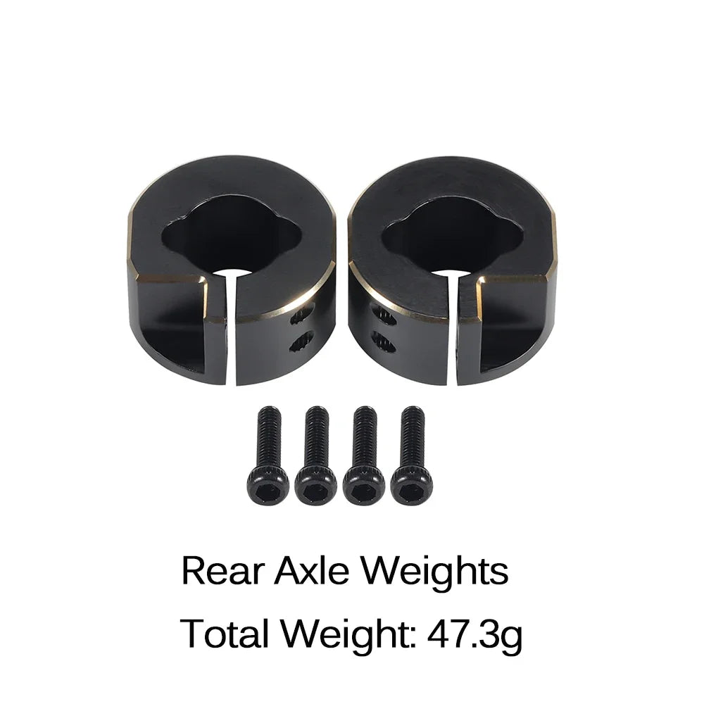 TRX4M Brass Weight Caster Blocks Servo Link Steering Knuckle Diff Cover for 1/18 RC Crawler TRX-4M Defender Bronco Upgrade Parts