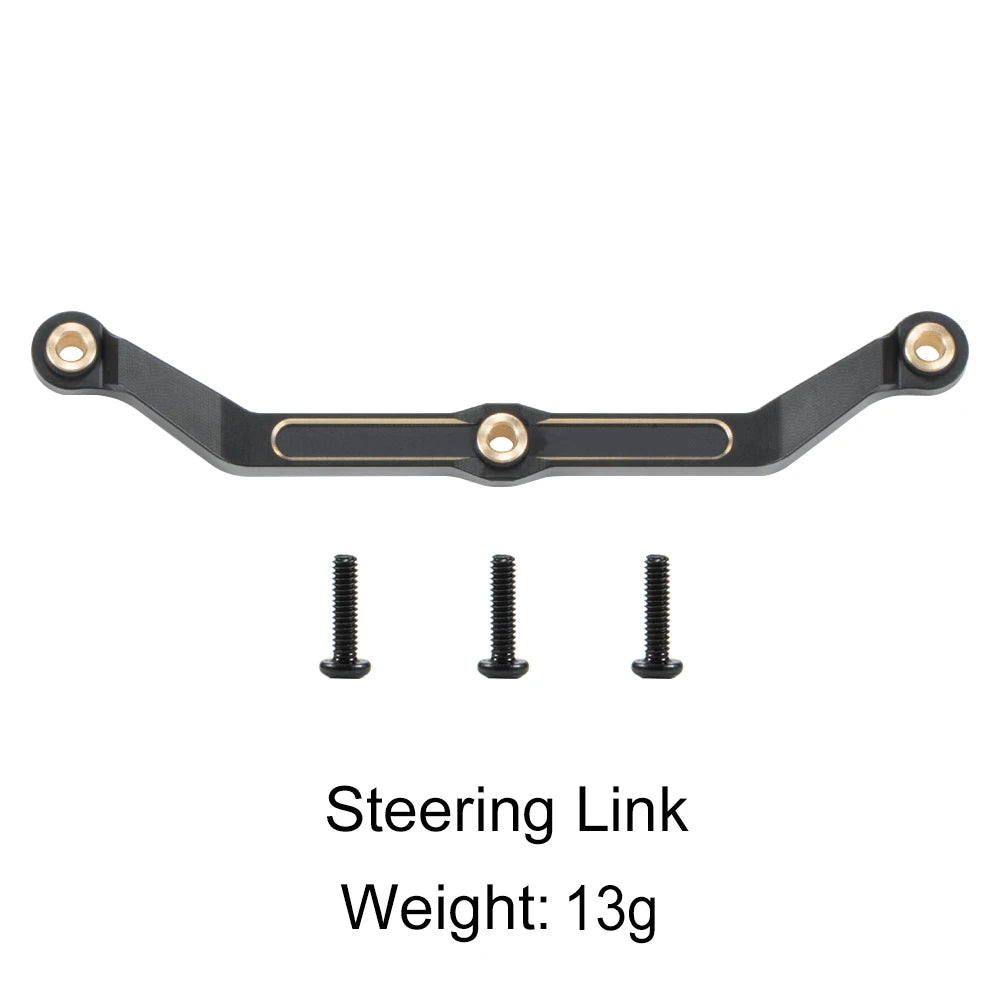 TRX4M Brass Weight Caster Blocks Servo Link Steering Knuckle Diff Cover for 1/18 RC Crawler TRX-4M Defender Bronco Upgrade Parts