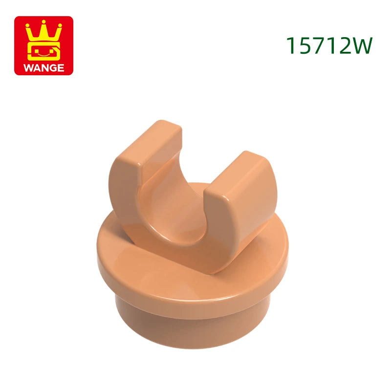 WANGE 15712W 50g/390PCS Round 1x1 with Fork Building Blocks Moc Compatible With Assembles Bricks Children Toys Gift Box