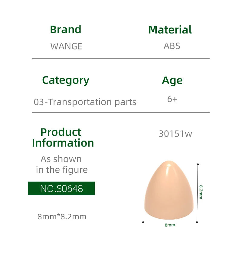 Wange 50G/312Pcs 30151W Large Missile Building head Blocks Moc Accessories Compatible with Brick Toys Children Gift Box