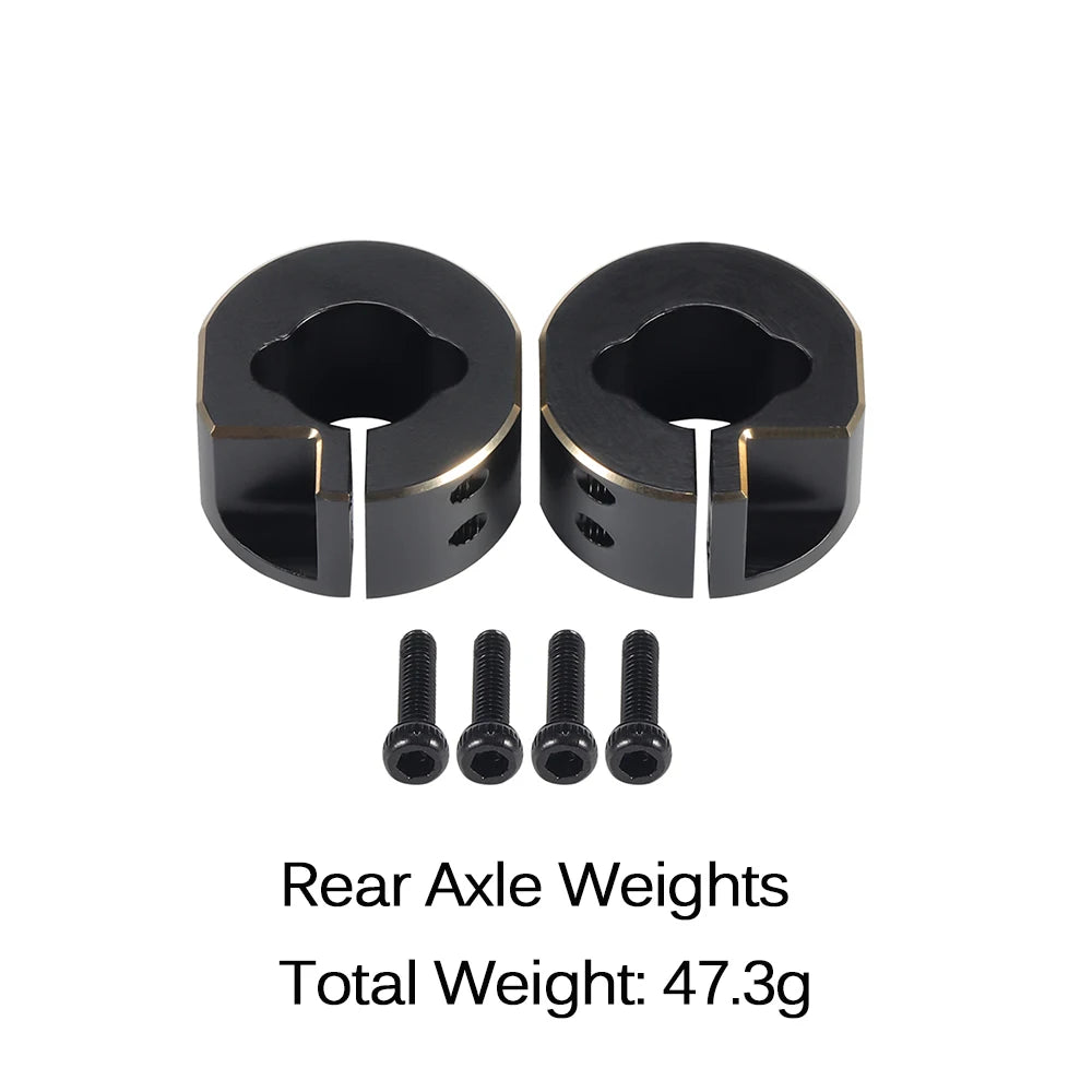 TRX4M Brass Weight Caster Blocks Servo Link Steering Knuckle Diff Cover for 1/18 RC Crawler TRX-4M Defender Bronco Upgrade Parts