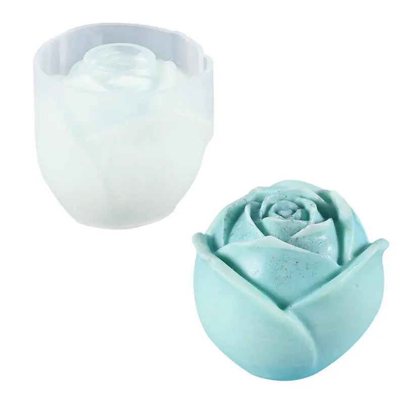 Rose Flower Silicone Candle Molds DIY Handmade Aromath Soaps Scented Candle Mould Home Decor Handicrafts Gifts for Lover