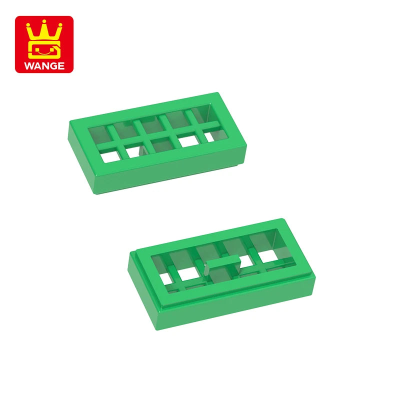 WANGE  3069W/2412W 100g/452PCS 1x2 Tile 2Holes Behind the Grid Building Block Moc Color Compatible with Brick DIY Kid's Toys