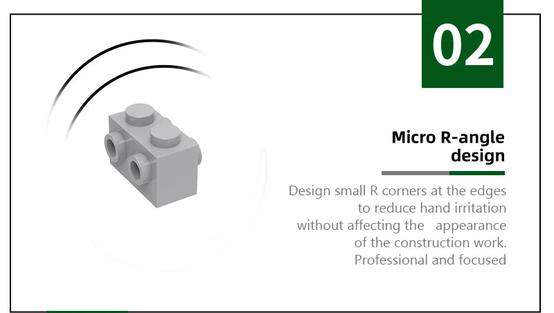 Wange 52107  100g/120PCS 1 x 2 with Studs on 2 Sides Block Moc Compatible with Brick DIY Children's Toy Assembly Parts